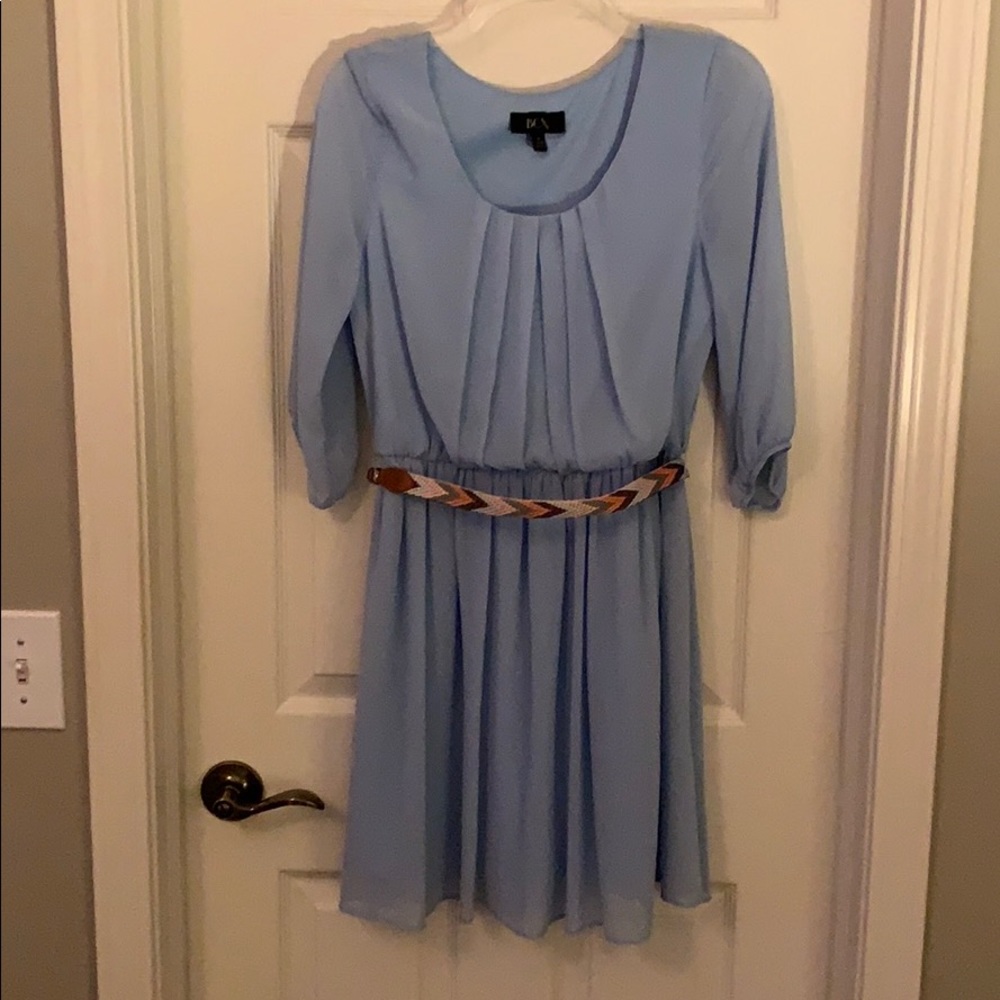 Blue 3/4 Sleeve Dress